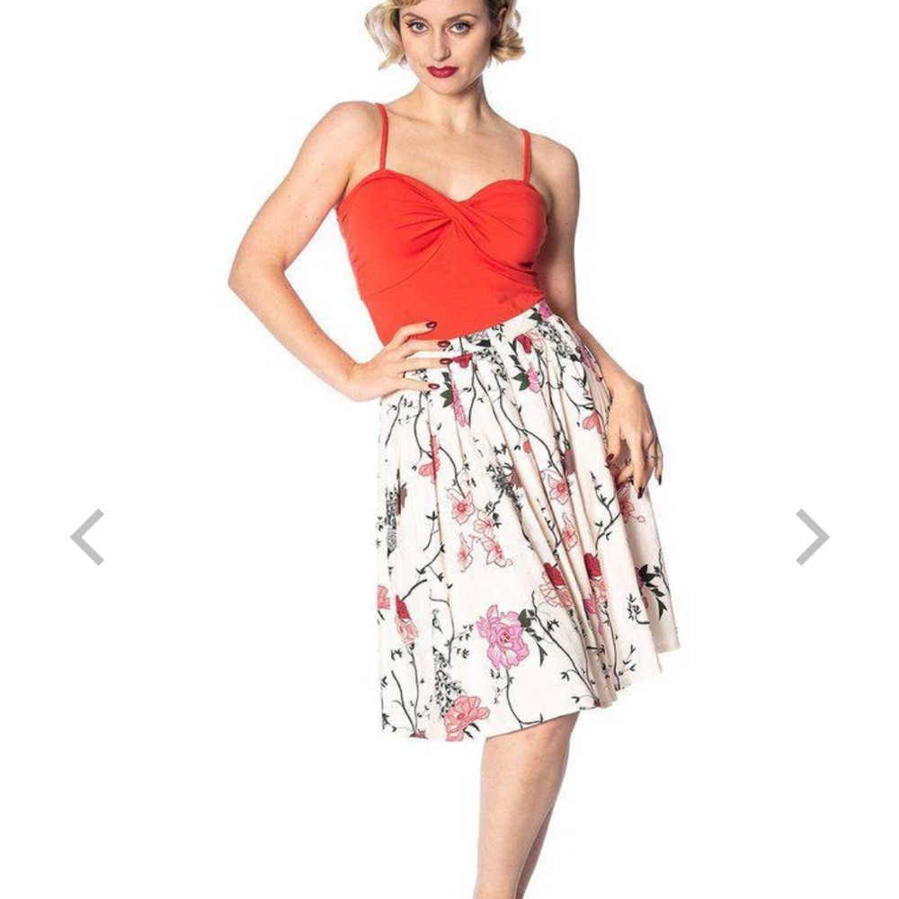 Banned apparel PEACOCK BAROQUE SKIRT